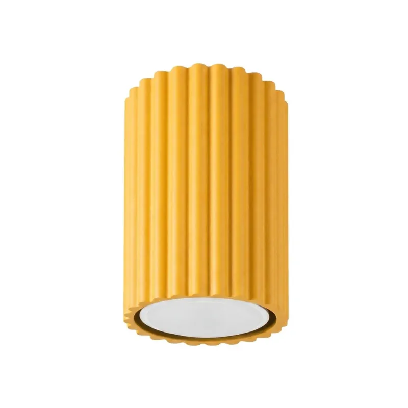 Aufbaustrahler Aluminium Gelb GU10 Ø6,5 cm blendarm Schneller Versand