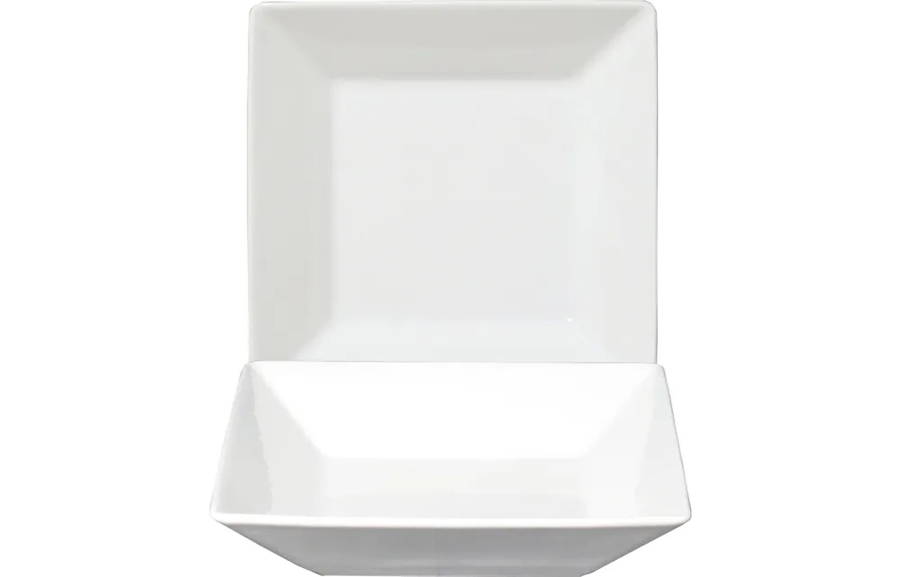 Teller tief quadratisch 200 mm Kimi White Kimi White Wochenendangebot