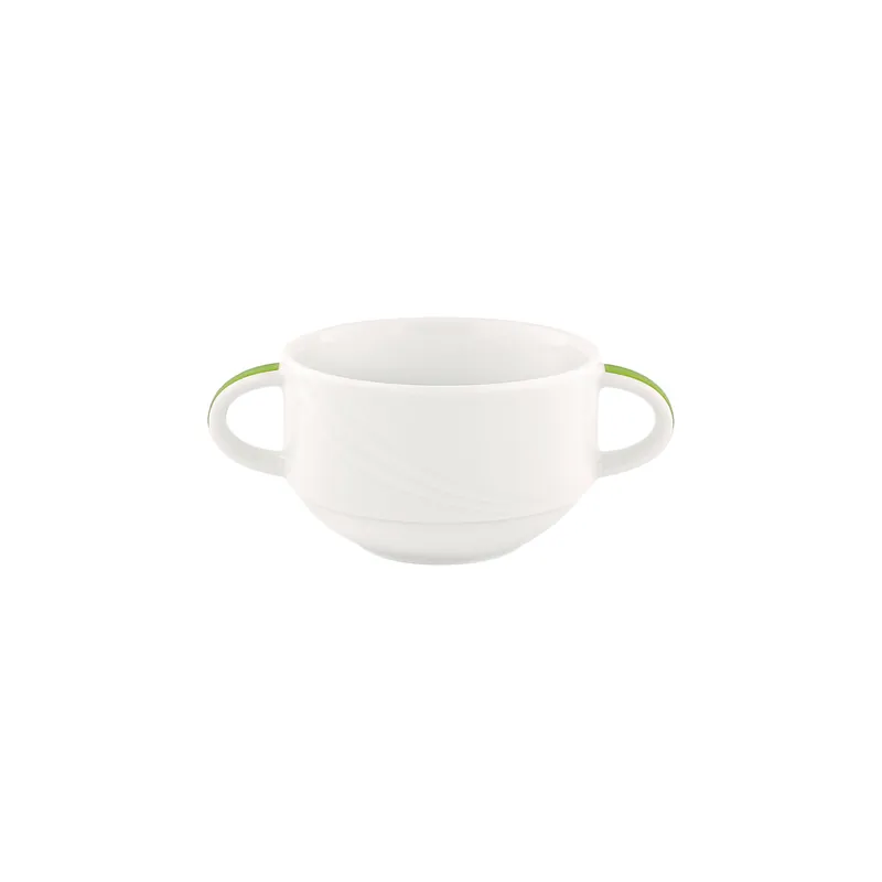 Neue Kollektion Suppentasse stapelbar Relief 99 mm / 0,28 l hellgrün Donna Senior