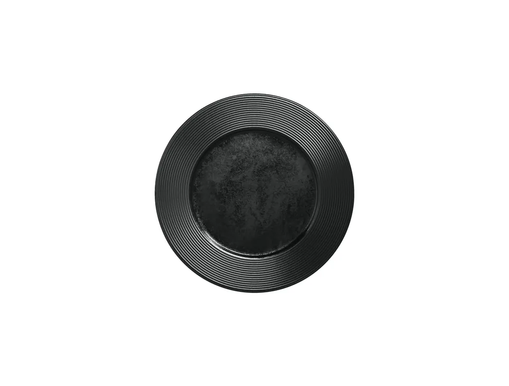 Rabatt Teller flach 220 mm schwarz