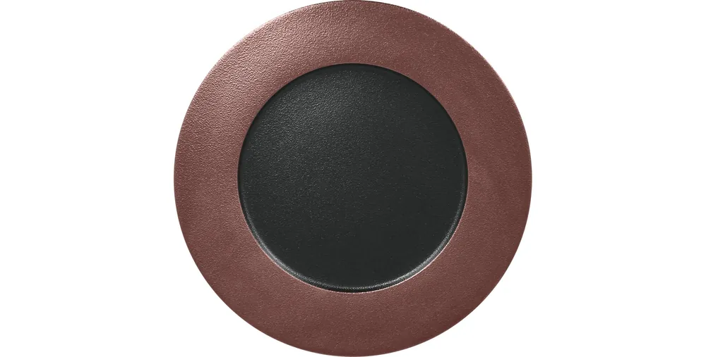 Teller flach 220 mm bronze Echt