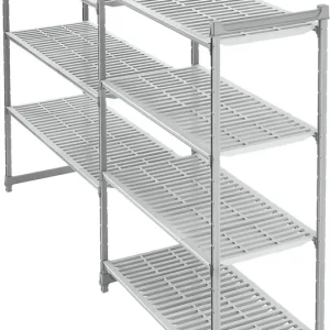 Must-Have Kunststoff-Anbauegal 4 geschlitzte Auflagen 910 x 540 x 1830 mm