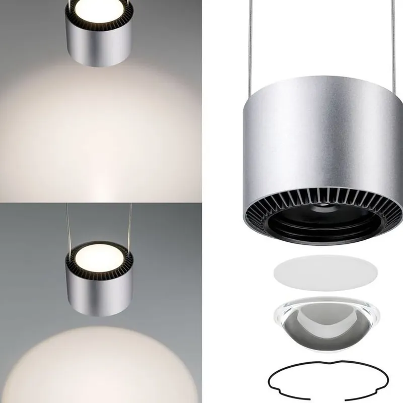 Zertifiziert Paulmann URail LED Pendel Aldan 1-flammig 1x13W Schwarz und Chrom matt dimmbar