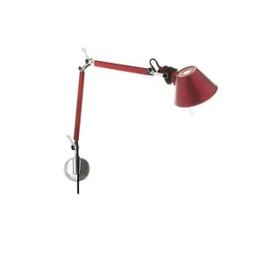 Begrenztes Angebot Tolomeo Micro Parete Wandleuchte Rot - Artemide