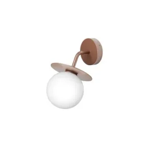 Markenware Außen-Wandleuchte Liila, bronze/opal, IP54 - Nuura