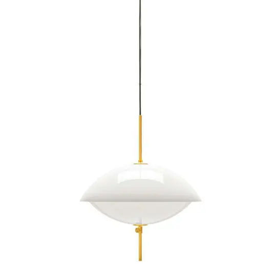 Clam Pendelleuchte Ø550 Opal/Brass - Fritz Hansen Rabatt
