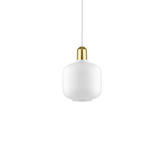 Amp Pendelleuchte Small Weiß/Messing - Normann Copenhagen Neue Ware