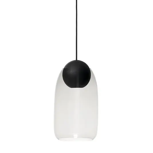 Abverkauf Liuku Pendelleuchte Ball Black/Transparent - Mater