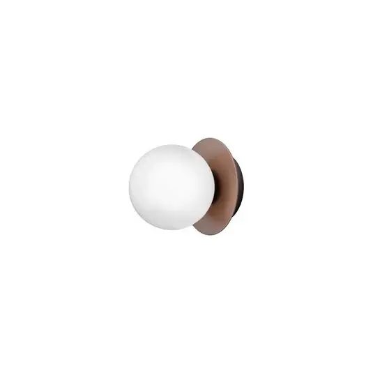 Bestseller Liila 1 Wand-/Deckenlampe, bronze/opal, Ø 14cm, IP44 - Nuura