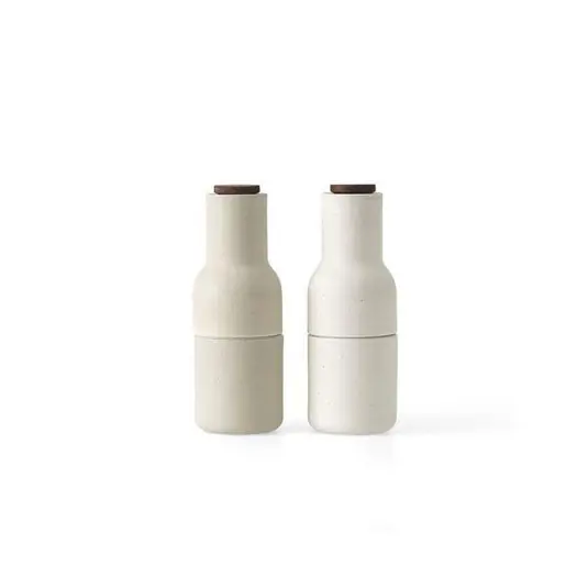 Bottle Gewürzmühle sandfarben/walnuss, 21 cm, 2er-Set - Audo Direkt Vom Hersteller