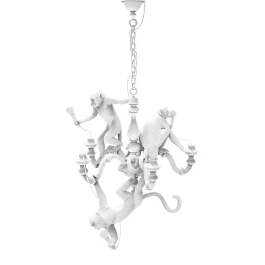 Heißes Angebot Monkey Chandelier Weiß - Seletti