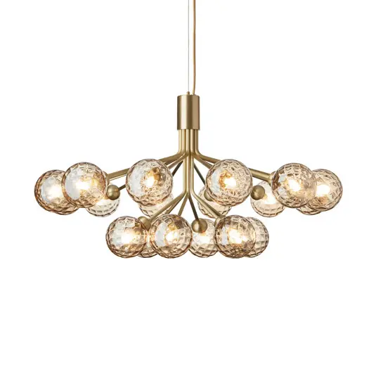 Apiales 18 Kronleuchter, messing/gold, 18-flg. - Nuura Preisreduziert
