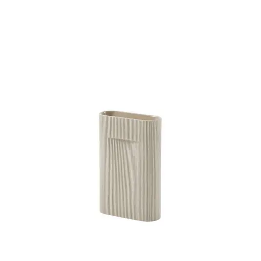 Begrenztes Angebot Ridge Vase H35 Beige - Muuto