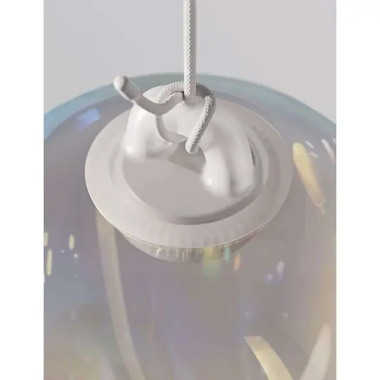 Begrenztes Angebot Oblò Pendelleuchte Small 2700K Rainbow/Weiß - Lodes