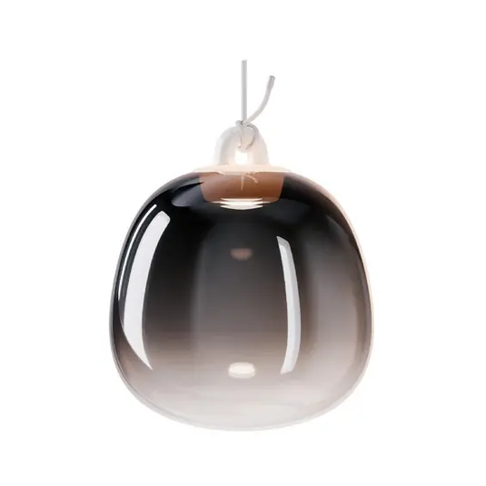 Nur Heute Oblò Pendelleuchte Small 3000K Glossy Rauch/Weiß - Lodes