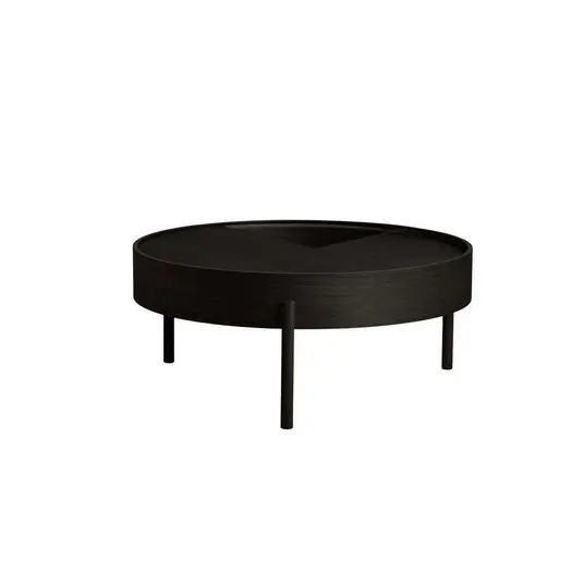 Abverkauf Arc Sofa-Tisch Ø89 Black Ash - Woud