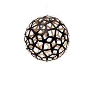 Coral Pendelleuchte Ø60 Schwarz 1 Seite - David Trubridge Nur Für Kurze Zeit