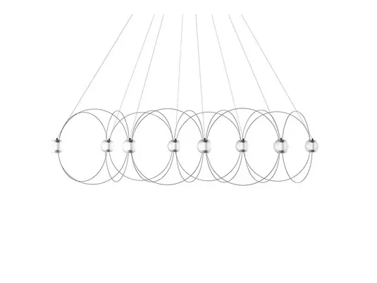 Neu Munari 8 Pendelleuchte Schwarz - DCW