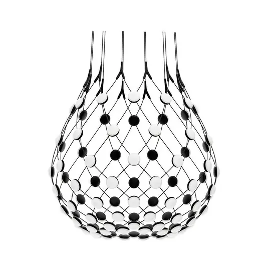 Mesh Pendelleuchte Ø80xH60 Phase 4m Black - Luceplan Mega-Angebot