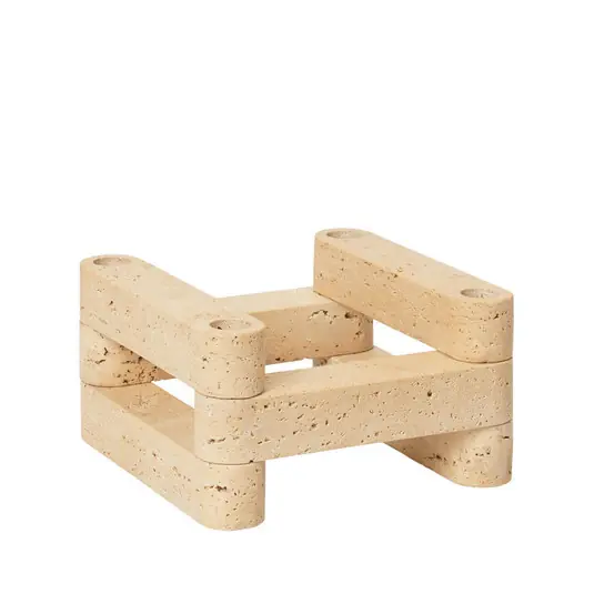 Newel Modular Kerzenhalter Set Travertine - Ferm Living Günstig