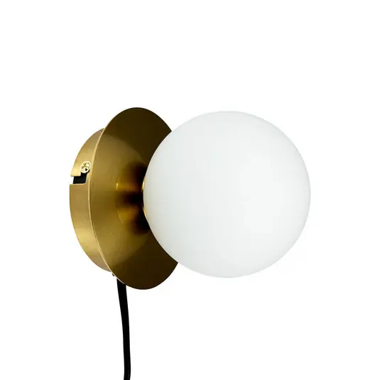 Must-Have Sia Wandleuchte Opal/Brass - Dyberg Larsen