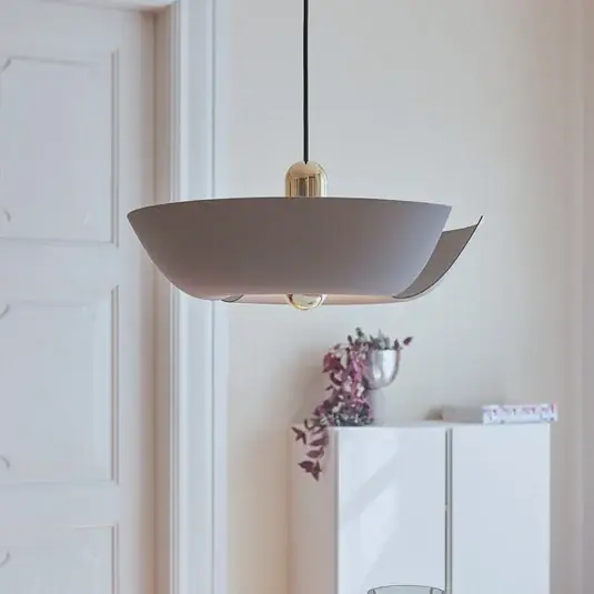 Geprüft Cycnus Pendelleuchte Ø30 Taupe/Gold - AYTM
