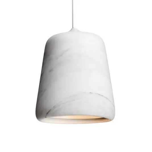 Material Pendelleuchte White Marble - New Works Super-Preis