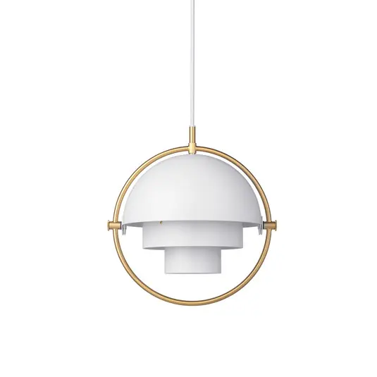Multi-Lite Pendelleuchte S Brass/White - GUBI Günstig
