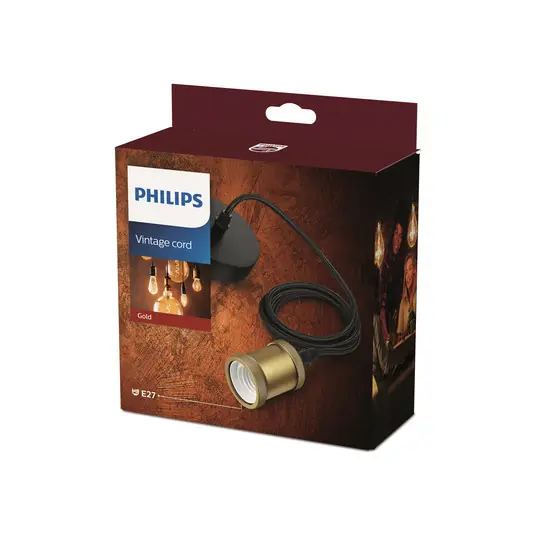 Vintage Cord Pendelleuchte Gold - Philips Neue Kollektion