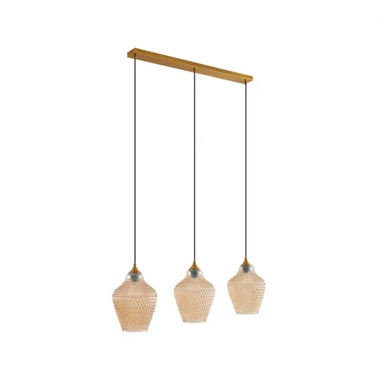 Heißes Angebot Drakar 3 Pendelleuchte Ø22 Amber - Lindby