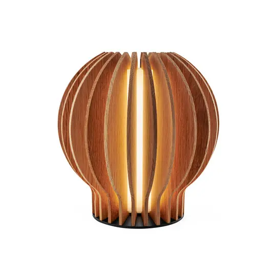 Billig Radiant Round Portable Tischlampe Oak - PLEASE WAIT to be SEATED