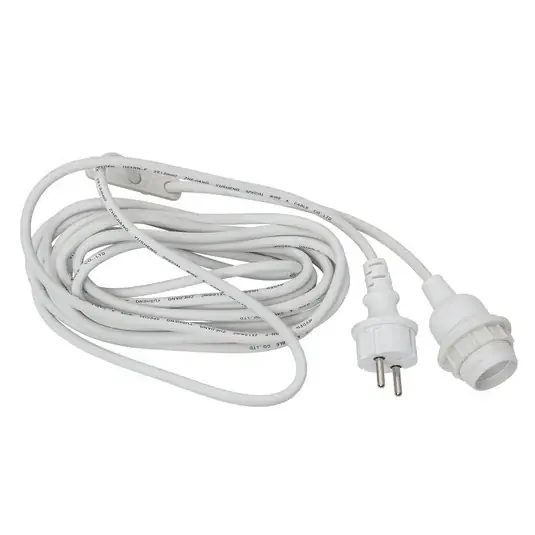 Kracherpreis Ute Aufhängungs-Kit Outdoor, Länge 5 Meter, weiß, IP44 - Globen Lighting