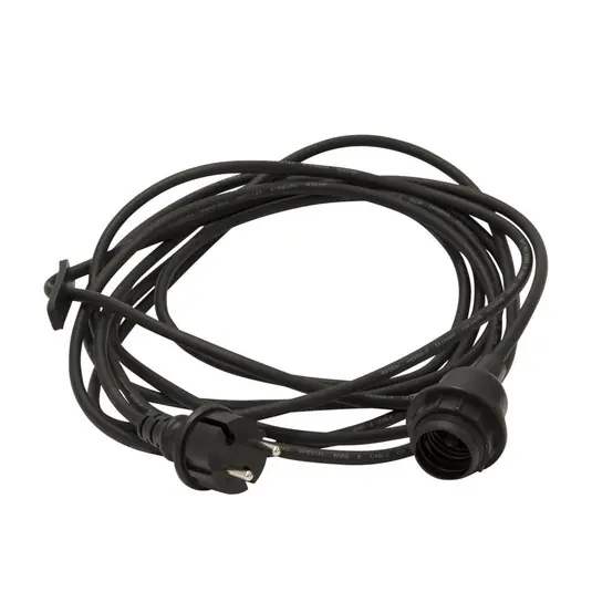 Echt Ute Aufhängungs-Kit Outdoor, Länge 5 Meter, schwarz, IP44 - Globen Lighting