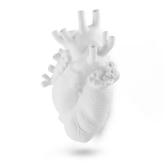 Direktkauf Love In Bloom Giant Resin Heart Vase Weiß - Seletti