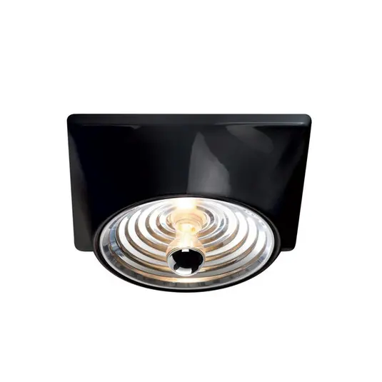 Goletta Deckenlampe, schwarz/aluminium, 36 cm - Stilnovo Kracherpreis