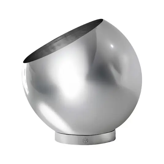 Blumentopf Globe, Ø 30 cm, silber, Edelstahl - AYTM Top-Angebot