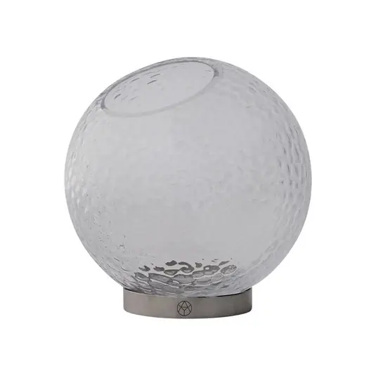 Saisonangebot Vase Globe Bubbles, klar/silber, Ø 17 cm - AYTM