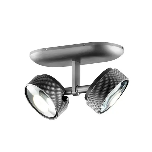 Rabatt Cosmo C2 LED-Deckenspot titangrau, CCT, 2-flg. - Light-Point