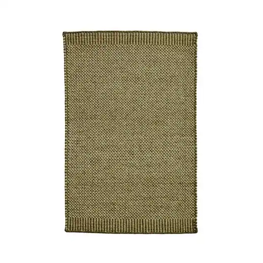 Rombo Türmatte, moosgrün, 60 x 90 cm, Wolle/Jute - Woud Direkt Vom Hersteller
