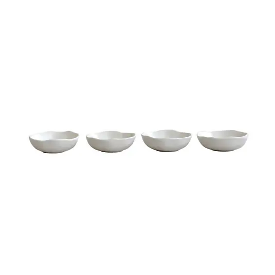 Native Schüssel, Höhe 3 cm, 4er-Set, weiß - 101 Copenhagen Mega-Angebot