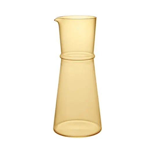 Markenprodukt Boya Karaffe, gelb, 1,35 Liter Höhe 25 cm Glas - ferm LIVING