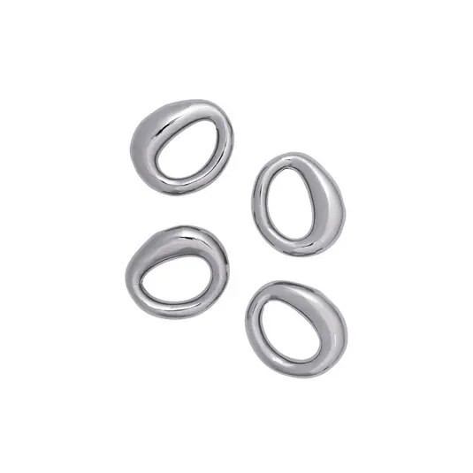 Preisknaller Orrith Serviettenring, silberfarben, 4er-Set - ferm LIVING