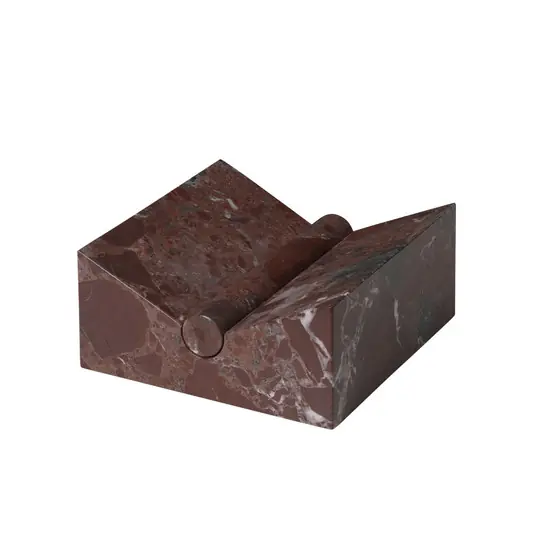 Tvara Buchständer, Marmor rot, 22 x 22 cm - ferm LIVING Direkt Vom Hersteller