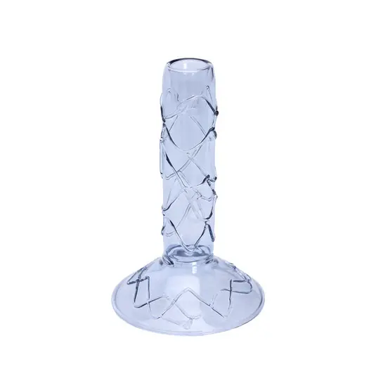 Doodle Kerzenhalter blau Höhe 17 cm - HÜBSCH Garantierte Lieferung