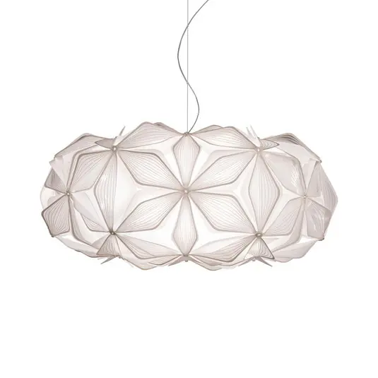 Neu Im Sortiment C'EST LA VIE Pendelleuchte, weiß/Kabel klar, Ø 53 cm - Slamp