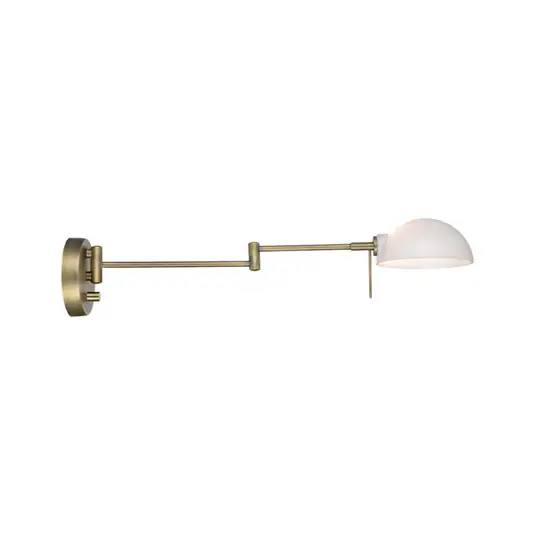 Billig Kjøbenhavn Wandlampe, altmessing/opal, Ø 15 cm - Halo Design