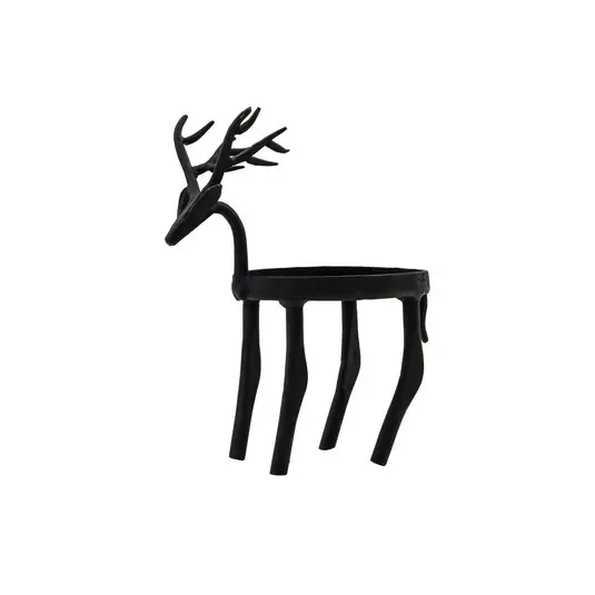 Deer Kerzenhalter, Eisen schwarz, Höhe 18 cm - House Doctor Solange Der Vorrat Reicht