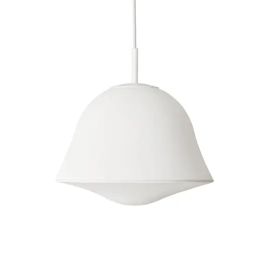Letzte Chance CALY Hängeleuchte, weiß, Ø 32 cm, Textil/Glas, E14 - GEJST