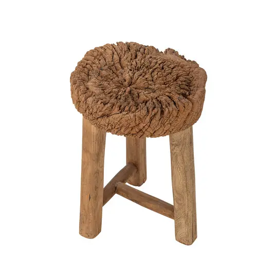 Delray Hocker, holz dunkel, Höhe 46 cm - Bloomingville Geprüft