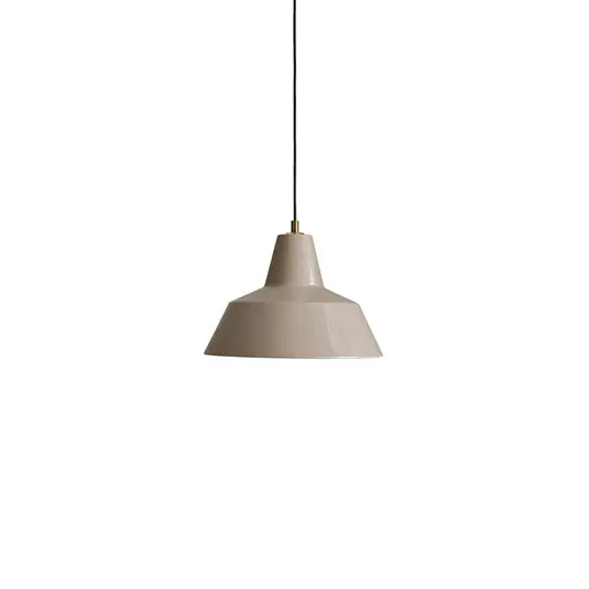 Top-Preis Workshop W3 Pendelleuchte, beige, Alu, E27 - Made By Hand